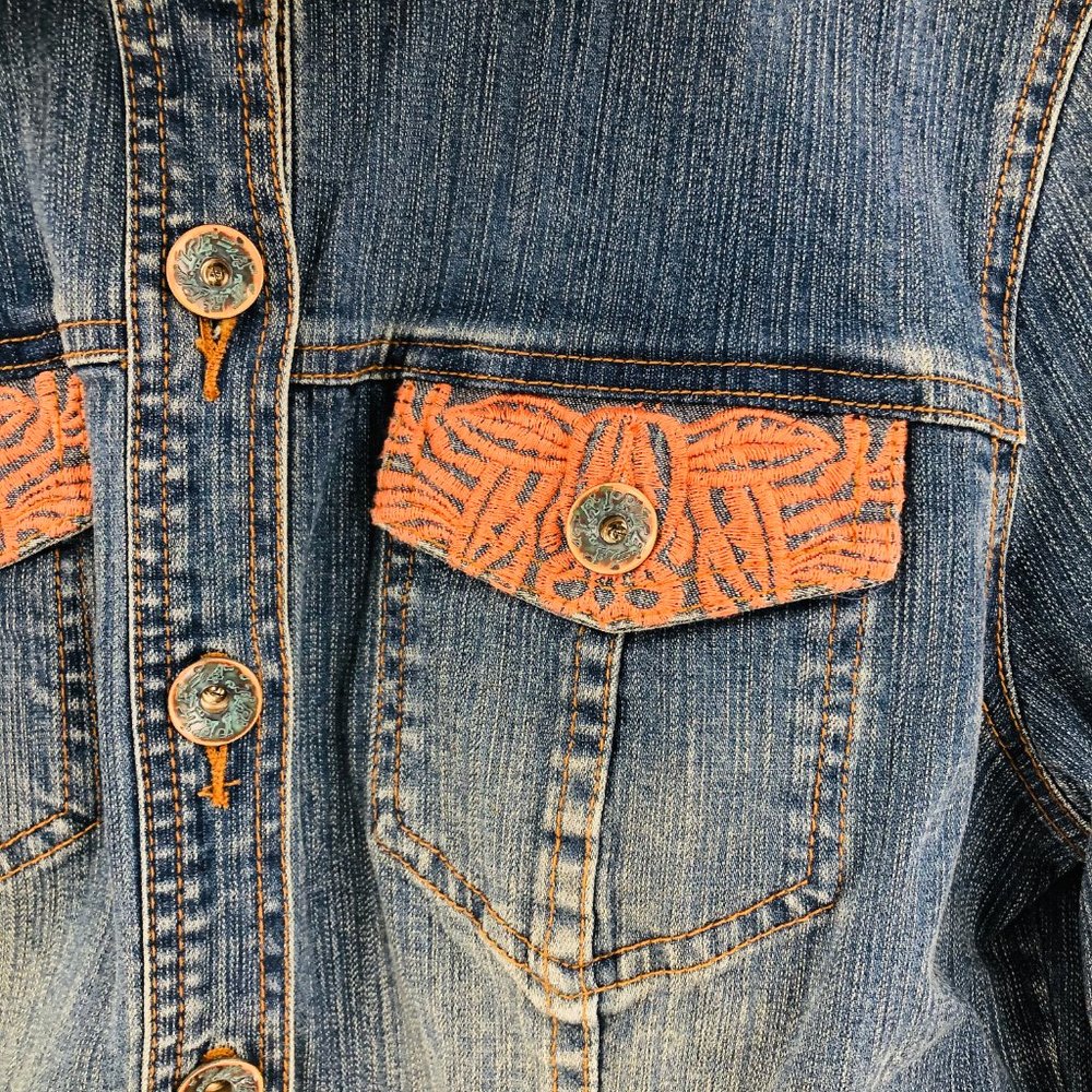 Vintage Very Vera Embroidered Lace Jean Outfit - Picture 6 of 16